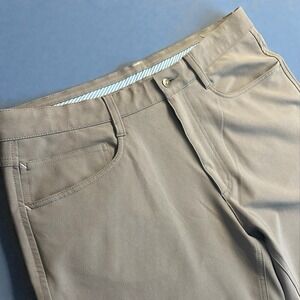 Mens NWOT FootJoy FJ Athletic Fit Golf Pants 34x32 Gray Stretch Tech Performance